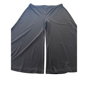 Women’s bundle of joy lg wide leg capris brown light weight 20" inseam stretch